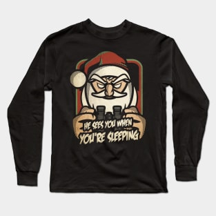 Creepy Santa Long Sleeve T-Shirt
